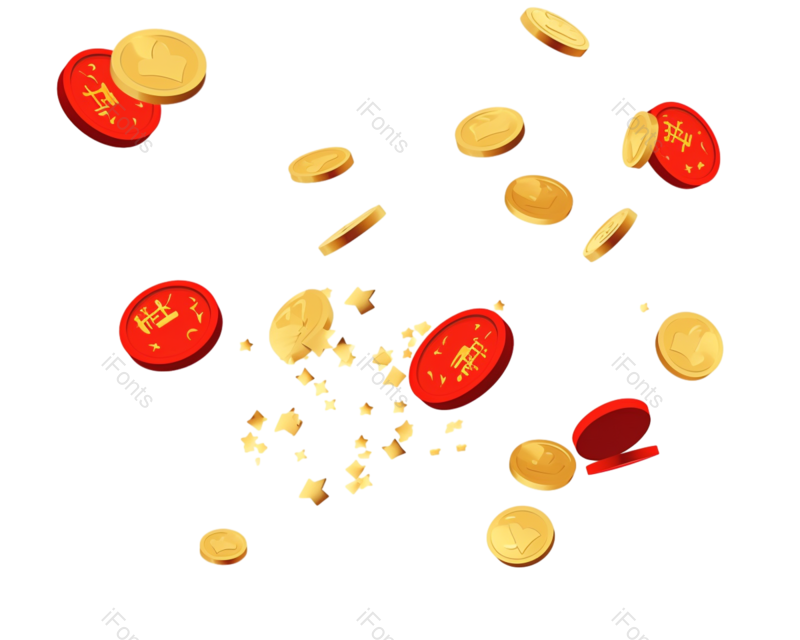 卡通图片,简约元素,硬币PNG,金子免抠素材